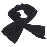 Bufanda forro polar negra 160x25 cm, 100% poliéster, vista del producto