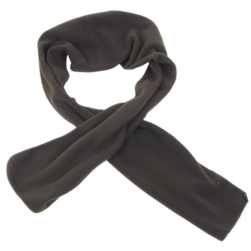 Bufanda forro polar negra 160x25 cm, 100% poliéster, vista del producto