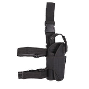 Funda muslera negra en CORDURA para pistola con porta cargador cosido