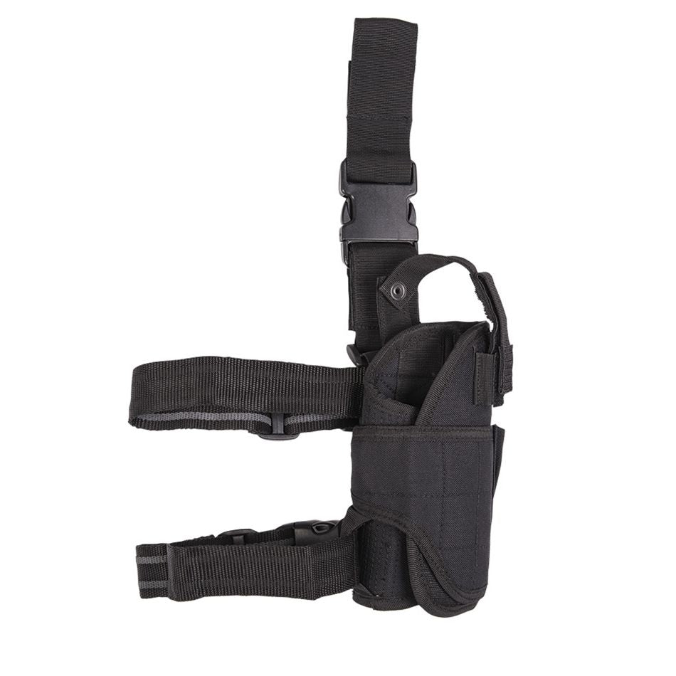 Funda muslera negra en CORDURA para pistola con porta cargador cosido