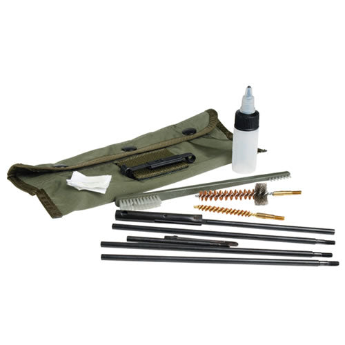Kit limpieza para armas calibre 5,56 M16/FAMAS/G36, estuche verde