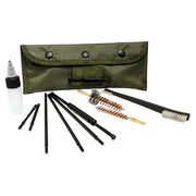 Kit limpieza para armas 7,62 (AK/Mauser) y .30-06, verde - varilla 6 piezas y cepillos