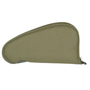Funda pistolera pequeña verde acolchada para pistola, cremallera y anilla en D, 30 x 18 cm, 100% poliéster