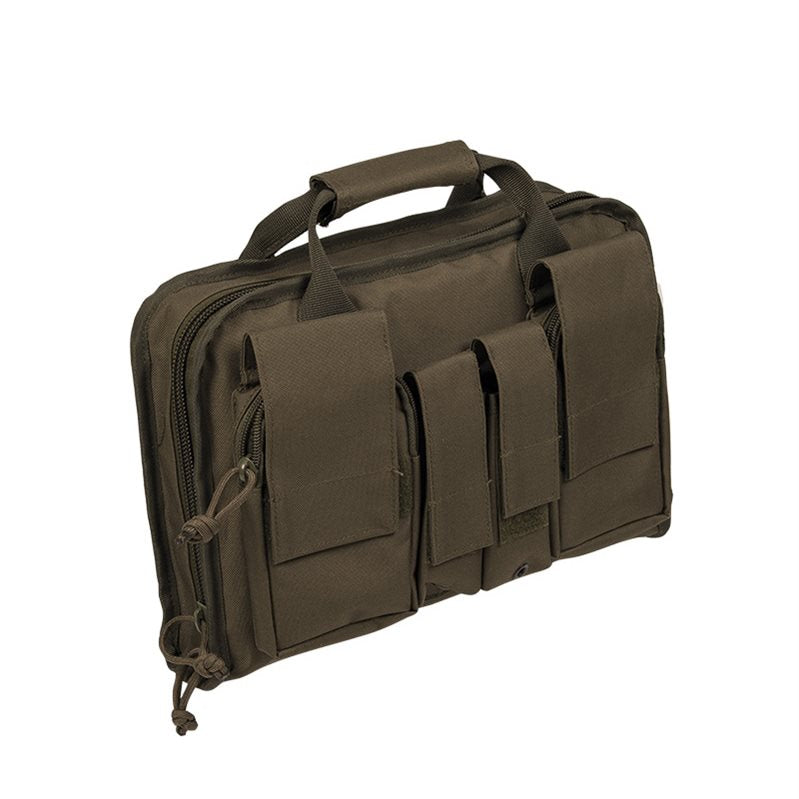 Bolsa táctica pequeña para pistola verde, poliéster con acolchado EVA
