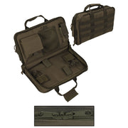 Bolsa táctica grande para pistola verde, hasta 2 pistolas (tamaño P9), poliéster resistente y acolchado EVA