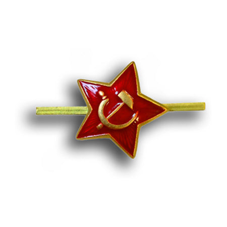 Insignia pequeña: estrella rusa con hoz y martillo