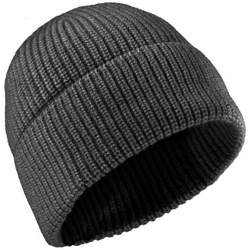 Gorro de invierno tejido CLASSIC MERINO en lana negra