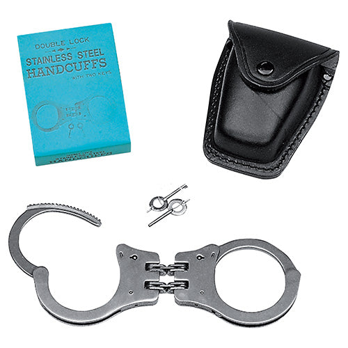Esposas policiales Mil-tec de acero inoxidable con doble cierre (double lock), modelo rígido