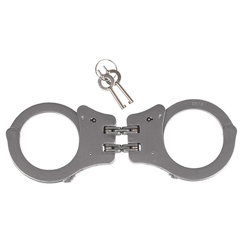 Esposas policiales Mil-tec de acero inoxidable con doble cierre (double lock), modelo rígido
