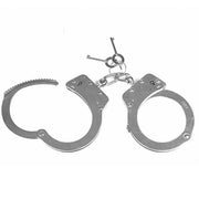 Esposas policiales DOUBLE LOCK con cadena y ojales soldados - acero inoxidable