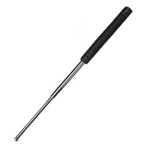 Porra telescópica 53 cm plateada con funda