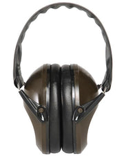 Auriculares antiruido plegables verdes para tiro, protección auditiva, peso 190 g