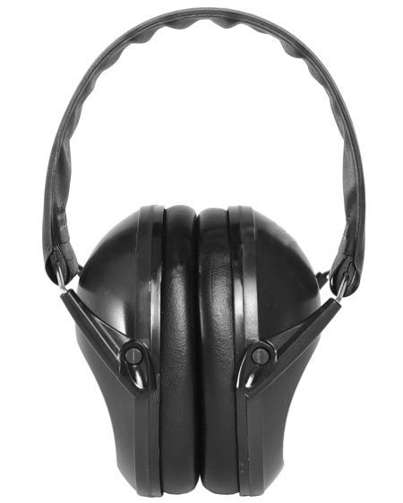 Auriculares antiruido plegables verdes para tiro, protección auditiva, peso 190 g