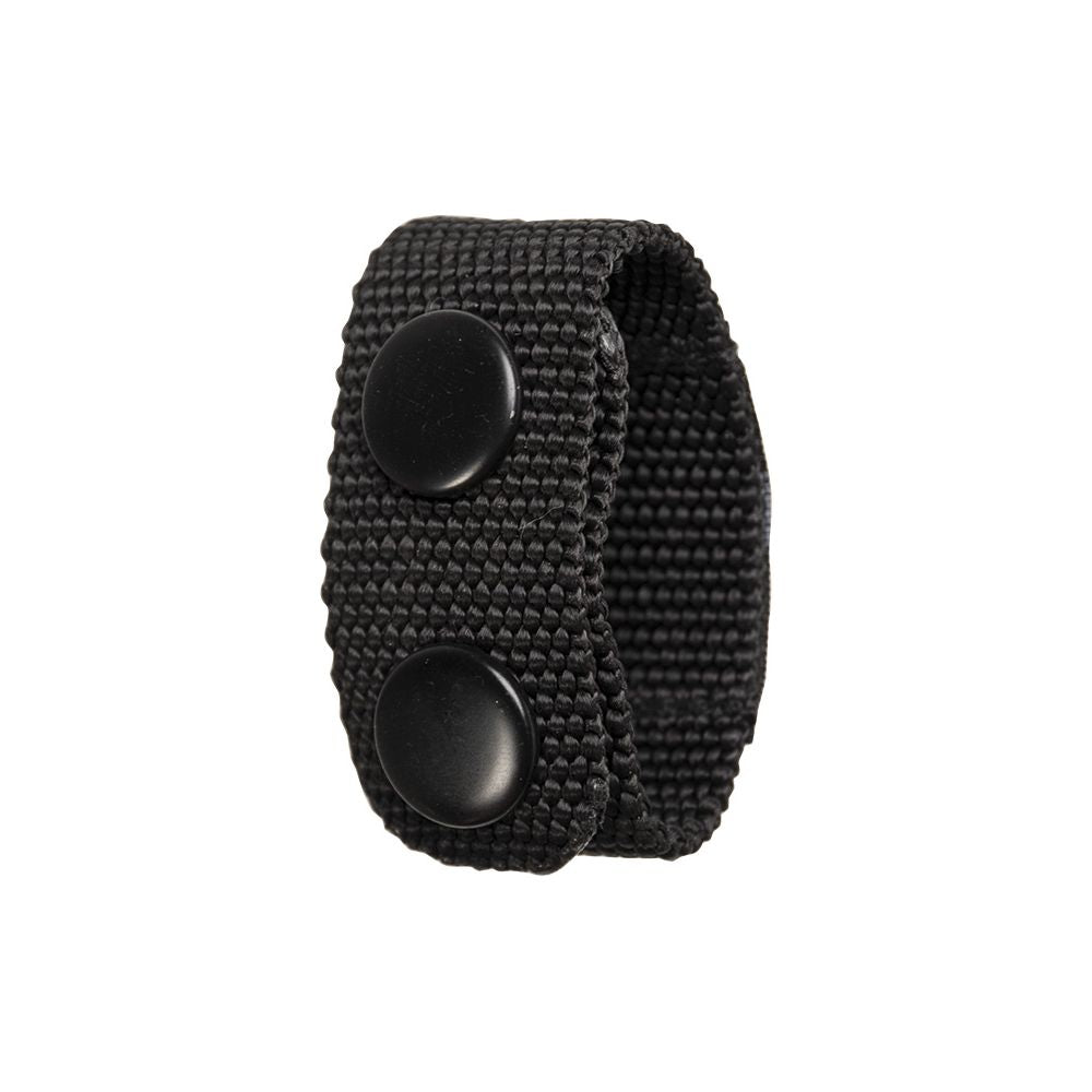 Correa para cinturón SECURITY negro con broche a presión, 100 % nylon