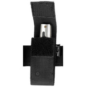 Funda negra para navaja SECURITY PP 5" (12,7 cm) con trabilla ancha para cinturón y cierre de velcro