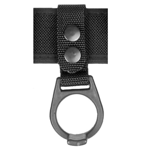 Soporte de cinturón para linterna o porra SECURITY negro, ojal 5 cm, grosor 2 mm