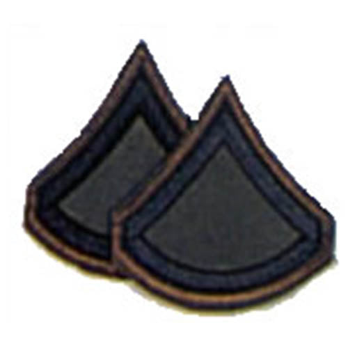 Parche textil de manga Private First Class en color oliva - par