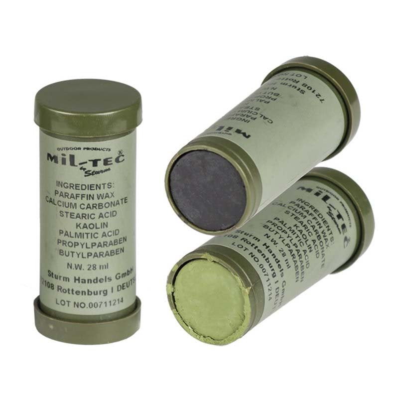 Pintura de camuflaje reversible verde y negro