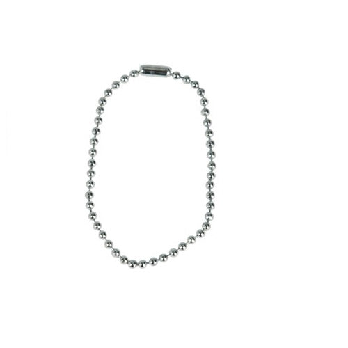 Cadena de cuentas corta 14 cm para dog tags (placas identificativas)