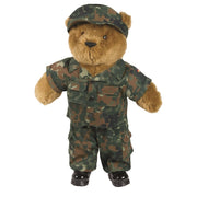 Ropa para peluche TEDDY Flecktarn - camuflaje, 65% poliéster 35% algodón. Peluche no incluido