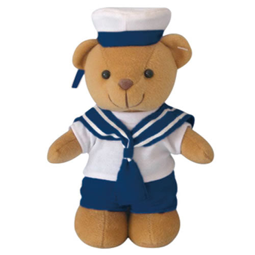 Peluche TEDDY marinero 20 cm, oso de peluche con traje de marinero