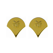 Insignia metálica de rango SPEC-4 dorada pulida US Army fabricada en EE. UU.