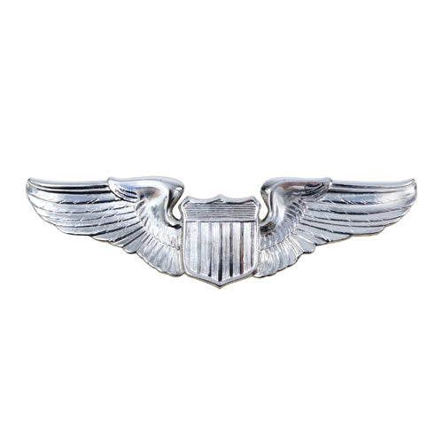 Insignia U.S.A.F. Pilot Wing plata mate - Odznaka United States Air Force