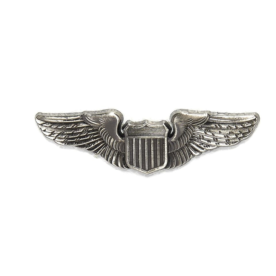 Insignia Army Aviator plateada mate