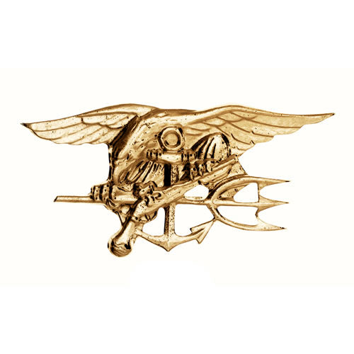 Odznak NAVY SEALS ZLATÝ, insignia dorada tamaño 35x18 mm