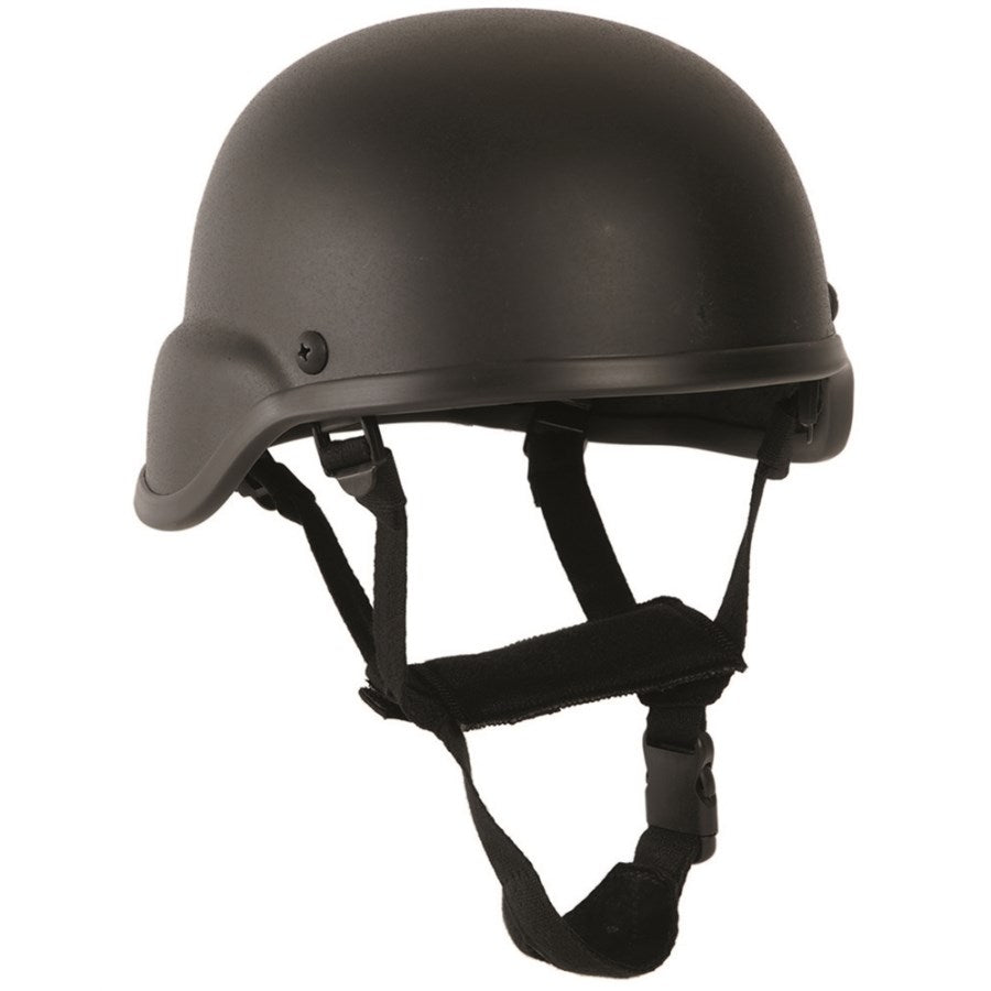 Réplica casco MICH 2000 verde con carcasa texturizada y barboquejo ajustable