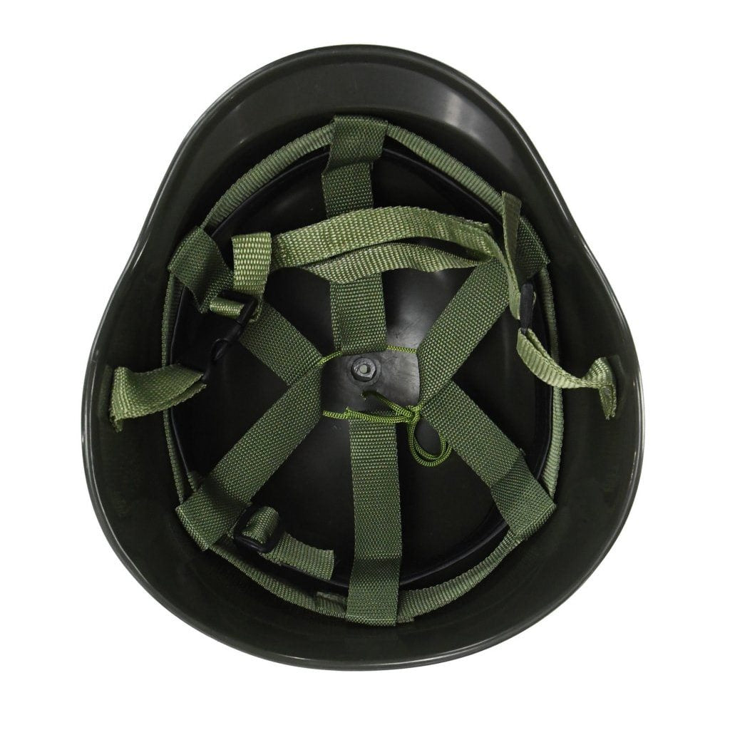 Réplica casco entrenamiento M88 plástico verde para airsoft y recreación histórica