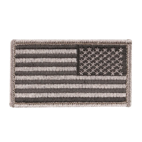 Parche textil bandera EEUU reverso negro 5 x 7,5 cm