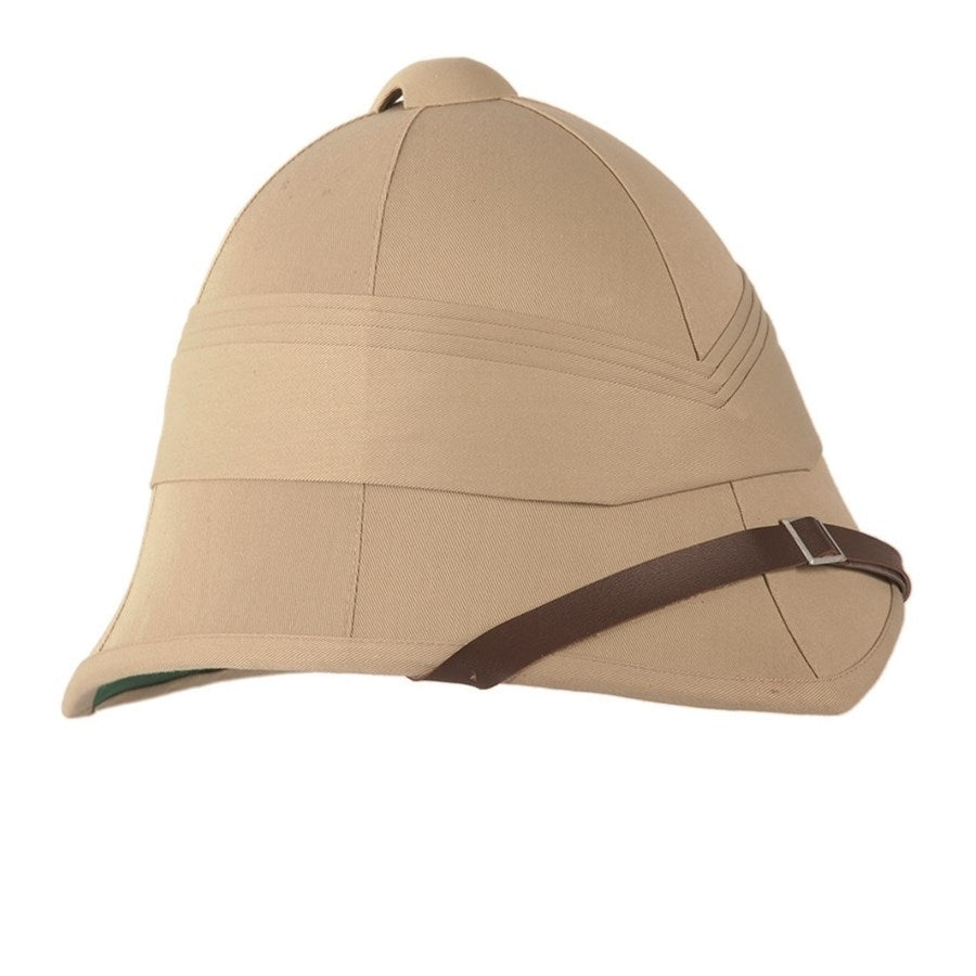 Casco británico Tropic caqui para decoración o disfraces