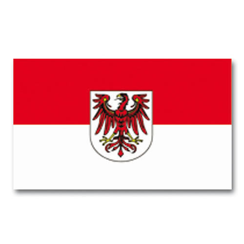 Bandera de Brandeburgo (Brandenburg) con escudo
