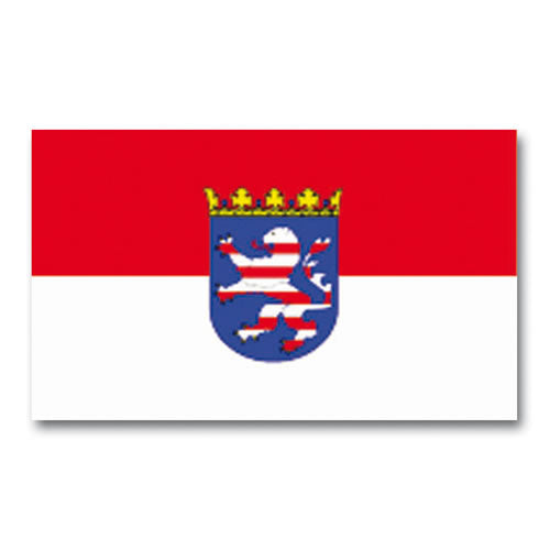 Bandera de Hesse (Hessen) con escudo central