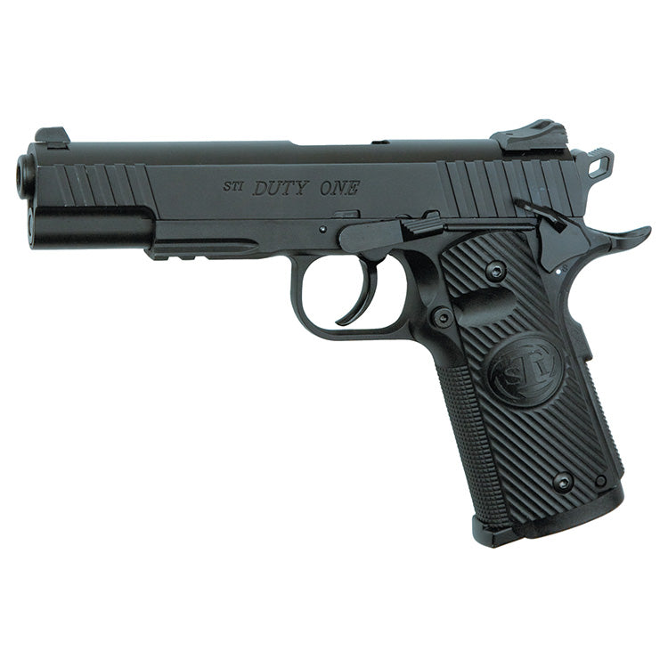 Pistola airsoft ASG STI DUTY ONE CO2, réplica 6mm con cierre metálico y Hop-Up regulable