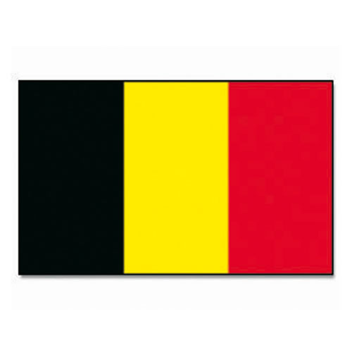 Bandera nacional de Bélgica 150x90 cm, 100% poliéster con ojales metálicos