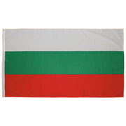 Bandera estatal de Bulgaria 90 x 150 cm, 100% poliester, dos ojetes metalicos