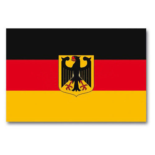 Bandera estatal de Alemania con águila, 150 x 90 cm, 100% poliester