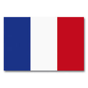 Bandera nacional de Francia 150 x 90 cm con ojales metalicos, 100% poliester