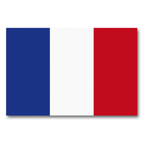 Bandera nacional de Francia 150 x 90 cm con ojales metalicos, 100% poliester