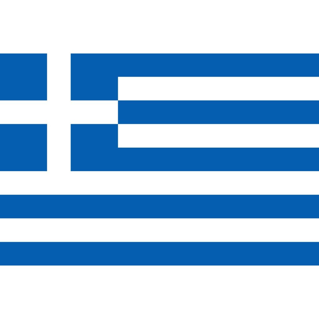 Bandera nacional de Grecia 150 x 90 cm en poliéster 100% con dos ojales metálicos