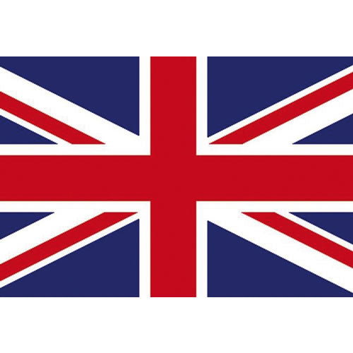 Bandera estatal de Gran Bretaña 150 x 90 cm con dos ojetes metálicos, 100% poliéster