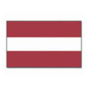 Bandera estatal de Letonia 150 x 90 cm, 100% poliéster, con dos ojales metálicos