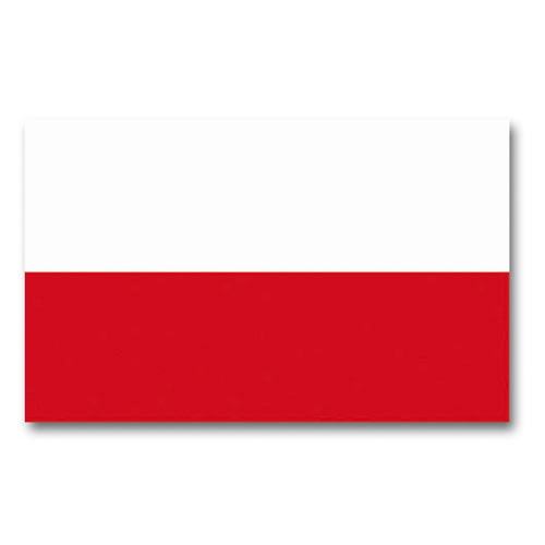 Bandera nacional de Polonia 150 x 90 cm con 2 ojales metálicos