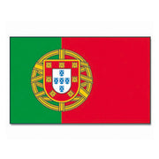 Bandera nacional de Portugal 150 x 90 cm con dos ojales metálicos, 100% poliéster