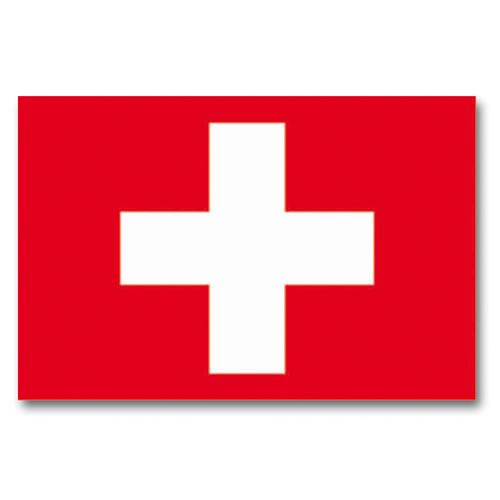 Bandera nacional de Suiza 150 x 90 cm con dos ojales metálicos