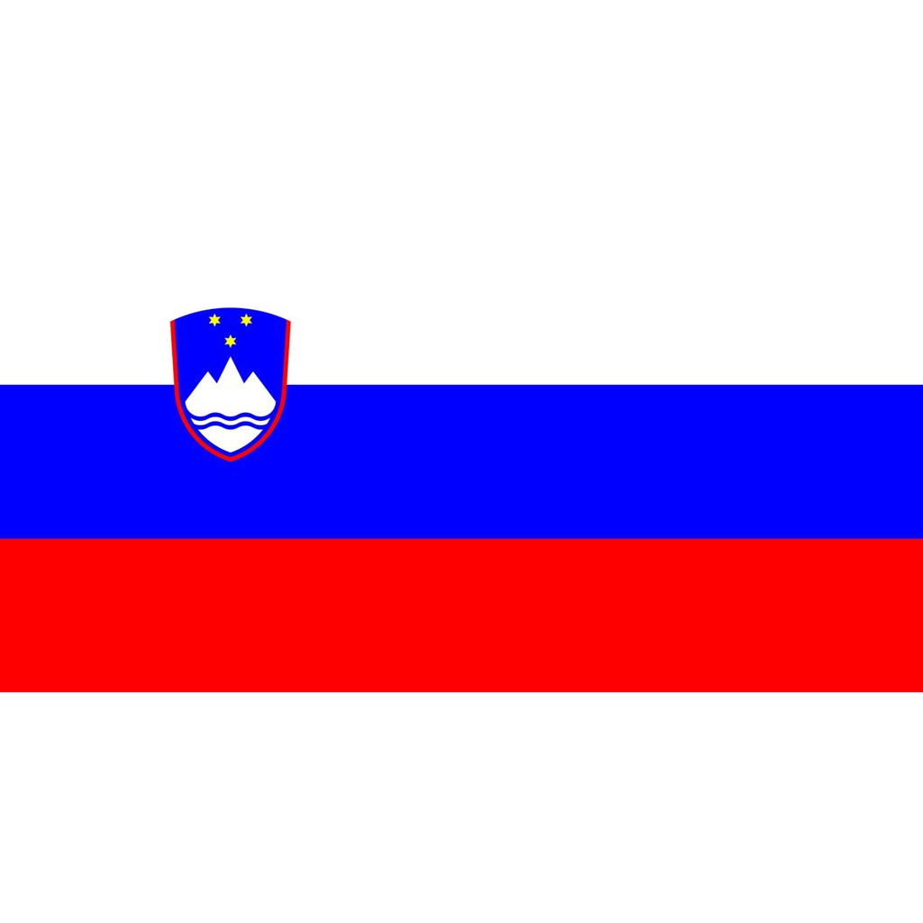 Bandera nacional de Eslovenia 150x90 cm con ojales metálicos