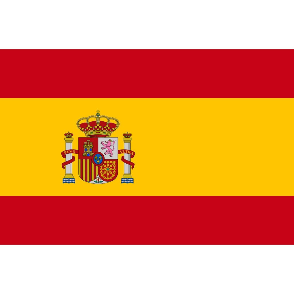 Bandera nacional de España 150x90 cm con dos ojales metálicos
