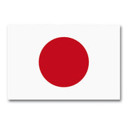 Bandera nacional de Japón con círculo rojo sobre fondo blanco y dos ojales metálicos, 150 x 90 cm